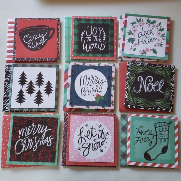 Other - Handmade Christmas Cards & Envelopes